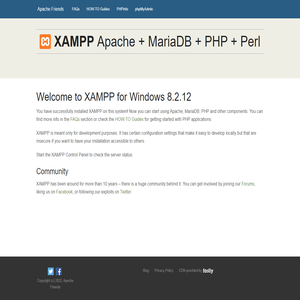 Welcome to XAMPP